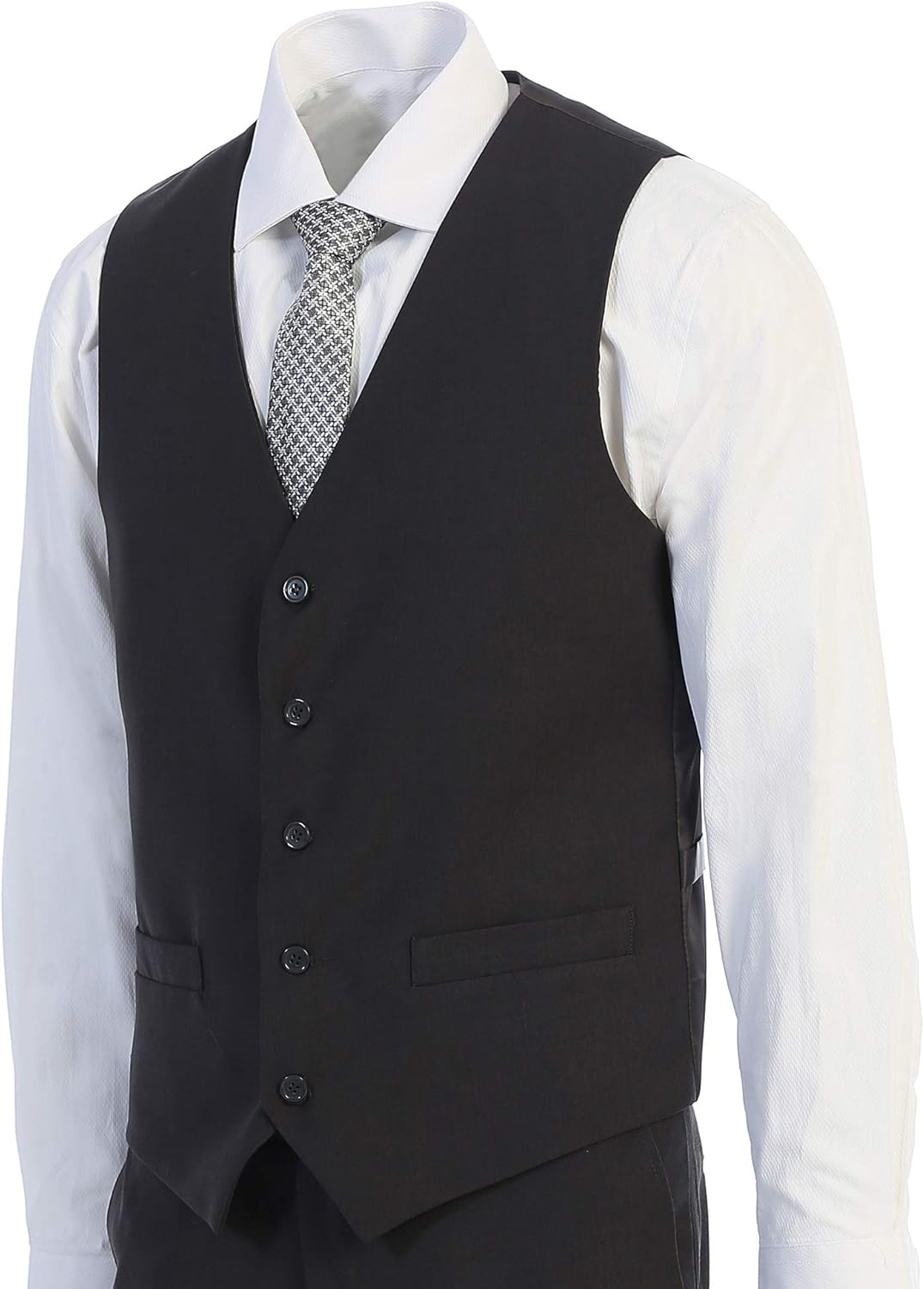 Elegant Mens Charcoal Gray Two Button Three Piece Suit (36 Regular)