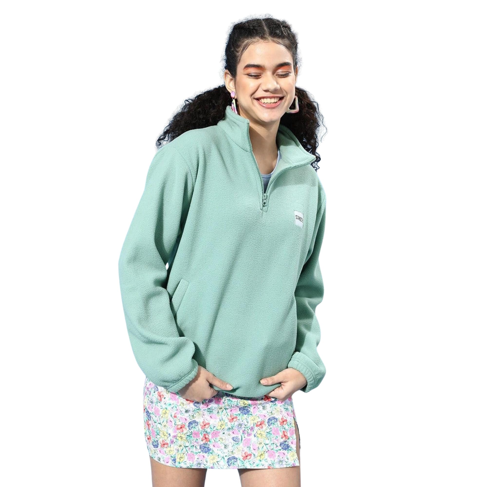 Full Sleeve Solid Women Sweatshirt (SWS00OO3215)-image-40