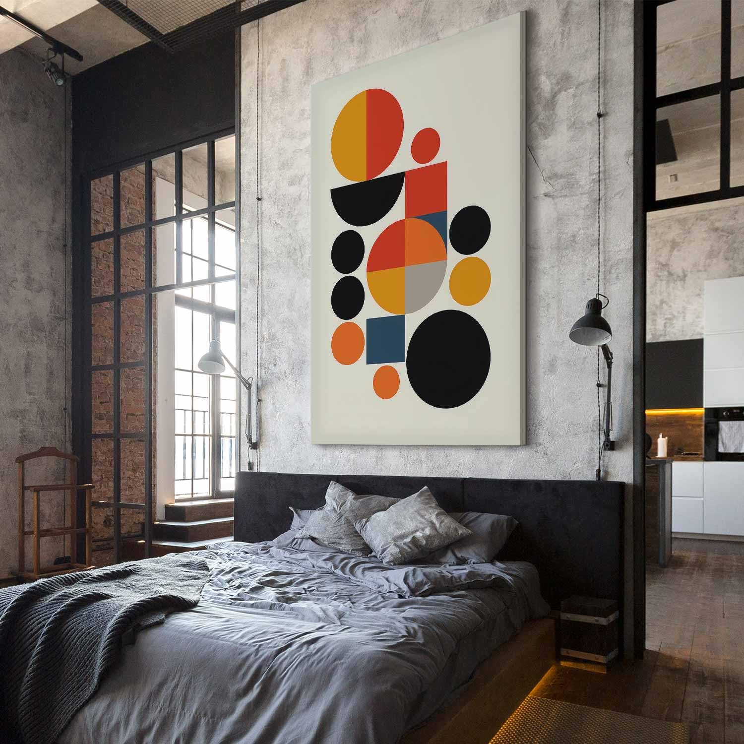 murando - Quadro Moderno Grande Dimensioni Soggiorno, Forme, 110x165 cm | Facile da Montare, 1 Pezzo, Quadri Moderni, Grandi Dimensioni, Tela Strutturata, Decorazione da Muro, Produzione Europea