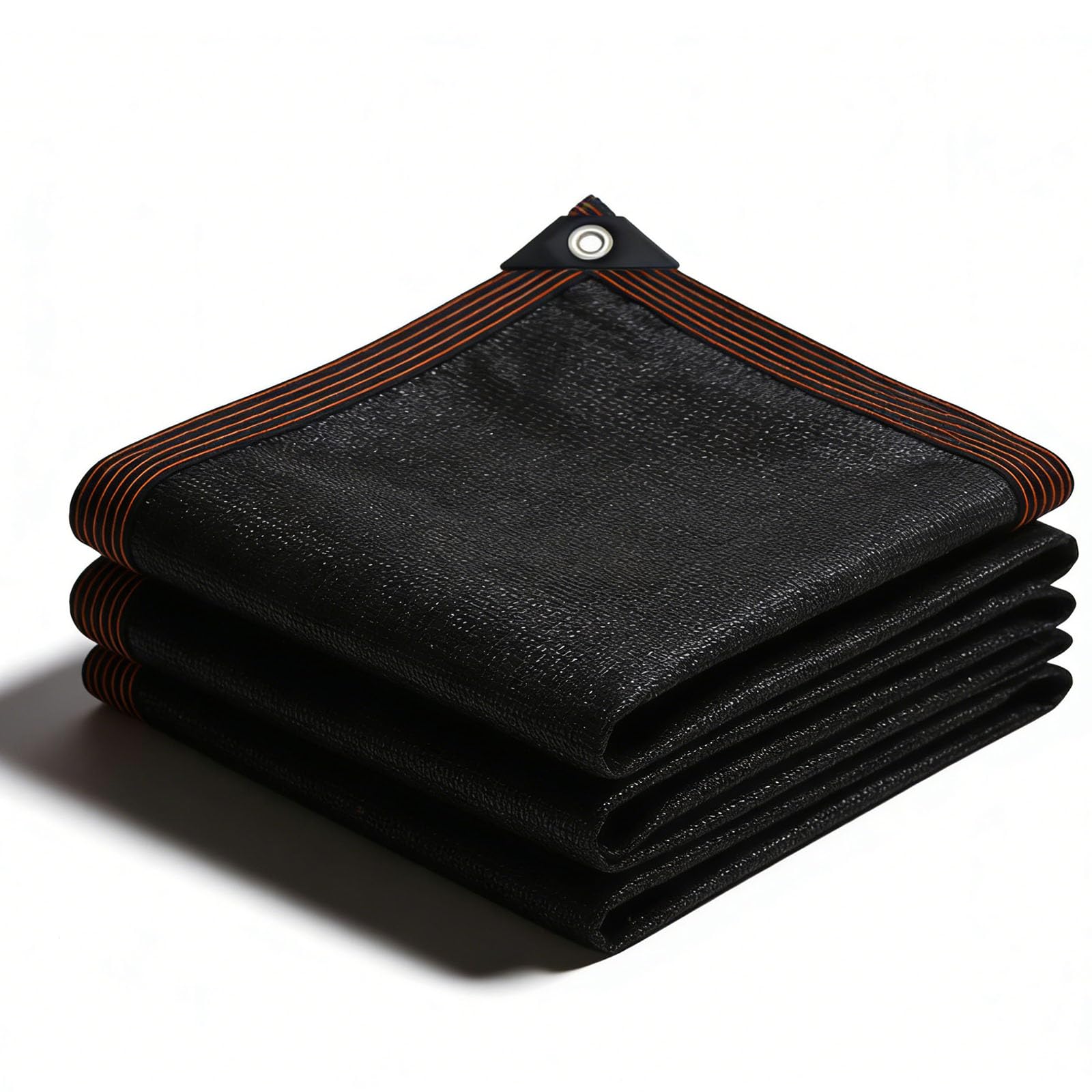 Tissu d'ombrage 180 x 400 cm coupe-vent et occultant 90% noir