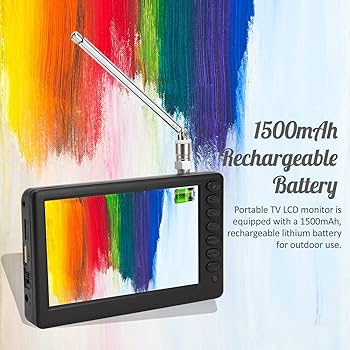 Amazon | 5インチポータブルテレビ、1080P ATSCポケットデジタル