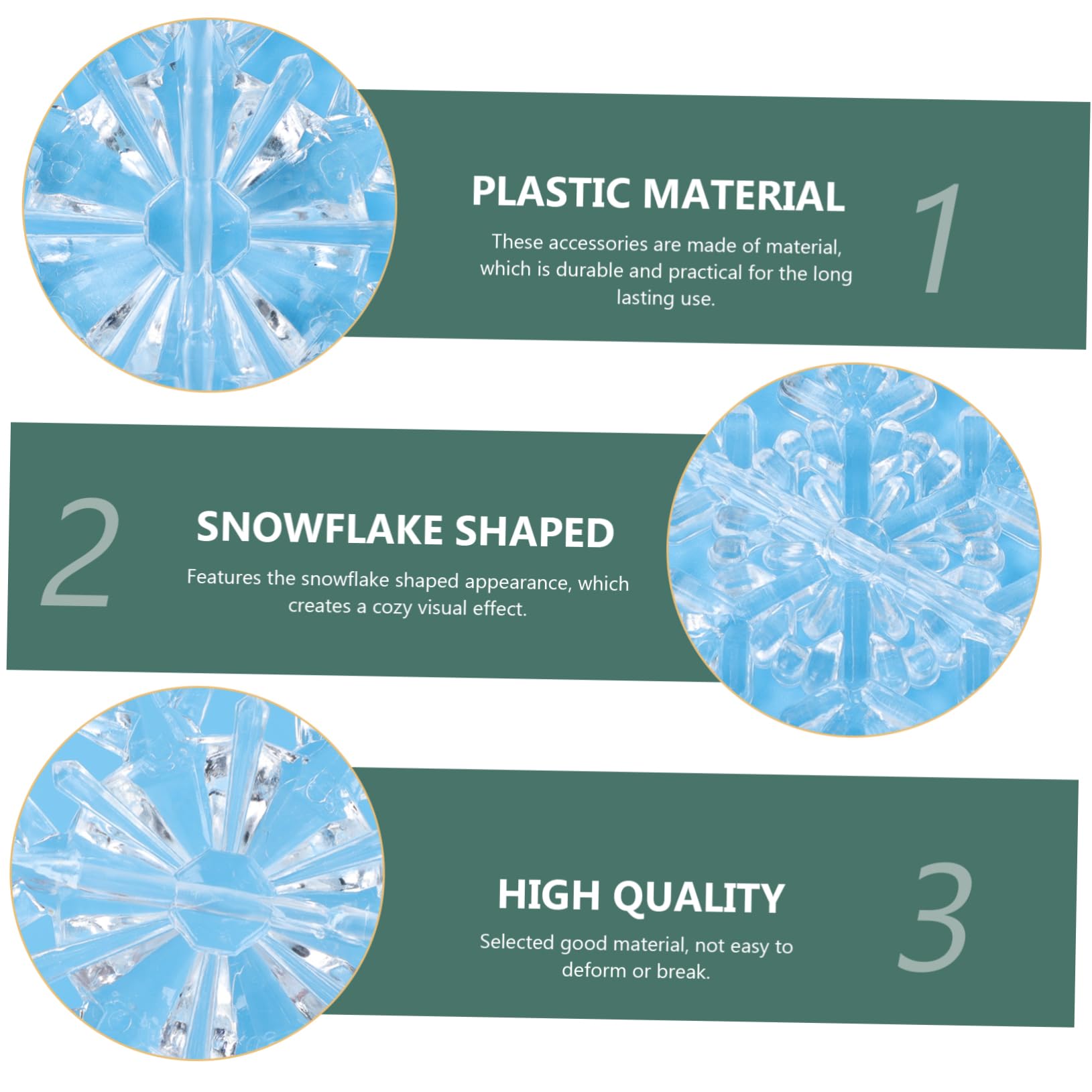 IMIKEYA 80 STK Schneeflocke Aus Plastik Klare Ornamente Weihnachtliche Dekoration Christbaumschmuck Schneeflocke Zum Aufhängen An Der Wand Weihnachtsbaum Hängende Transparent