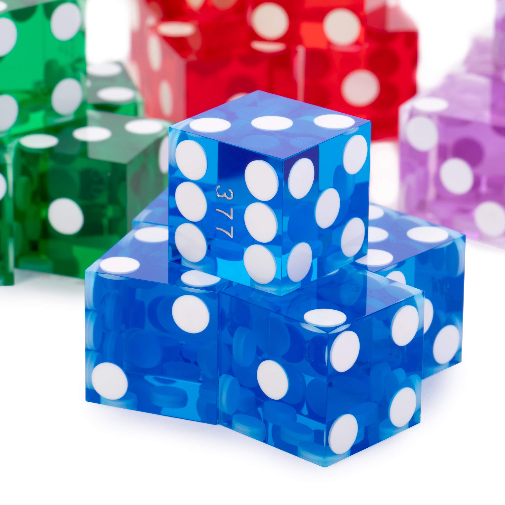 Amazon | Brybelly Precisionカジノダイス、20個パック - 5個の