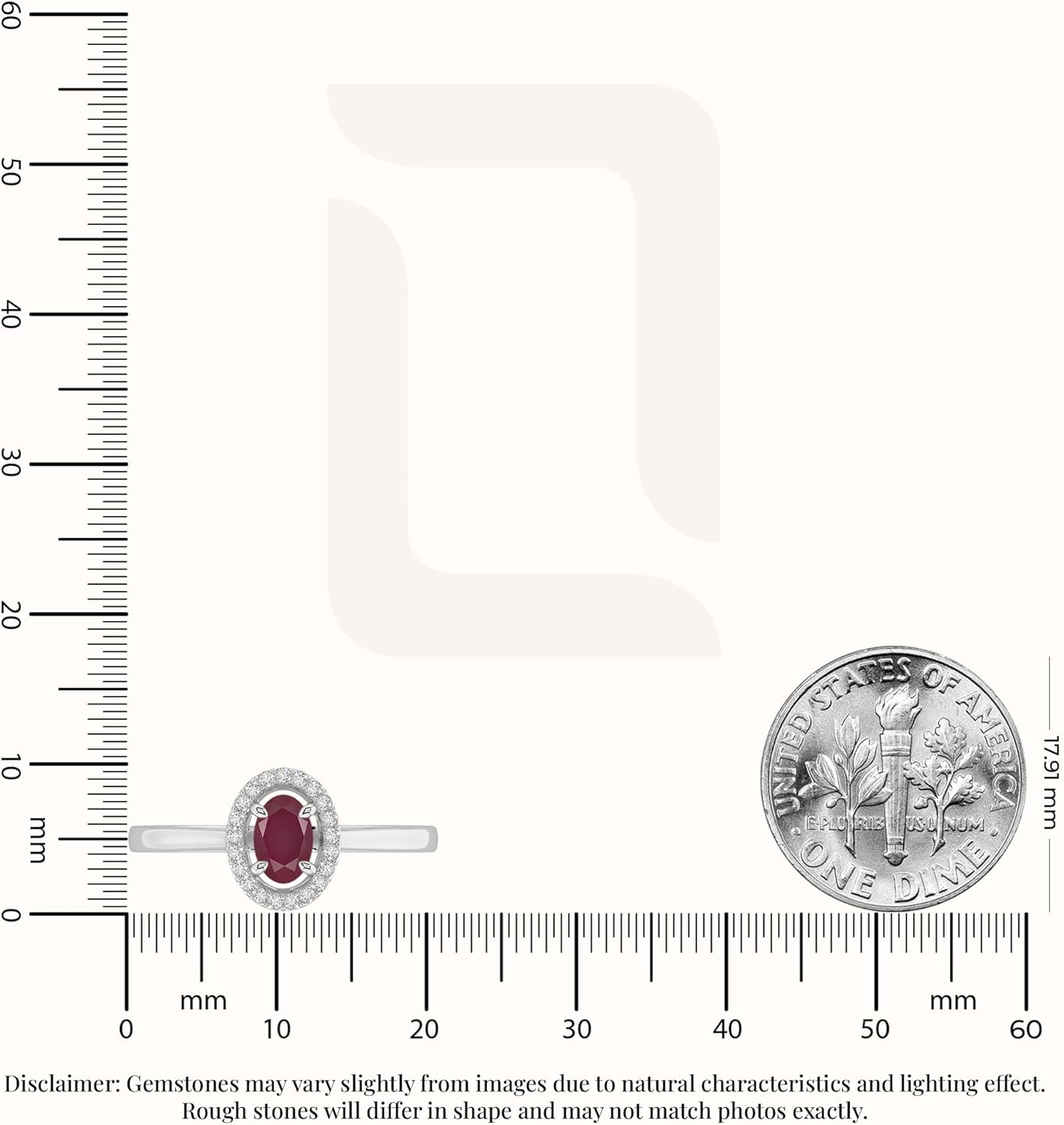 Natural Gemstone Oval Halo Rings for Women in 925 Silver/18K Yellow/Rose Gold Vermeil, Birthstone Jewelry Gifts for Her Birthday, Wedding Anniversary, Christmas, Graduation