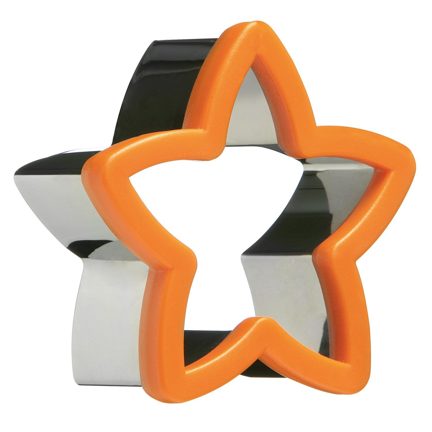 Essentials By Premier Sucre Orange Star Stainless Steel Cookie Cutter - Orange