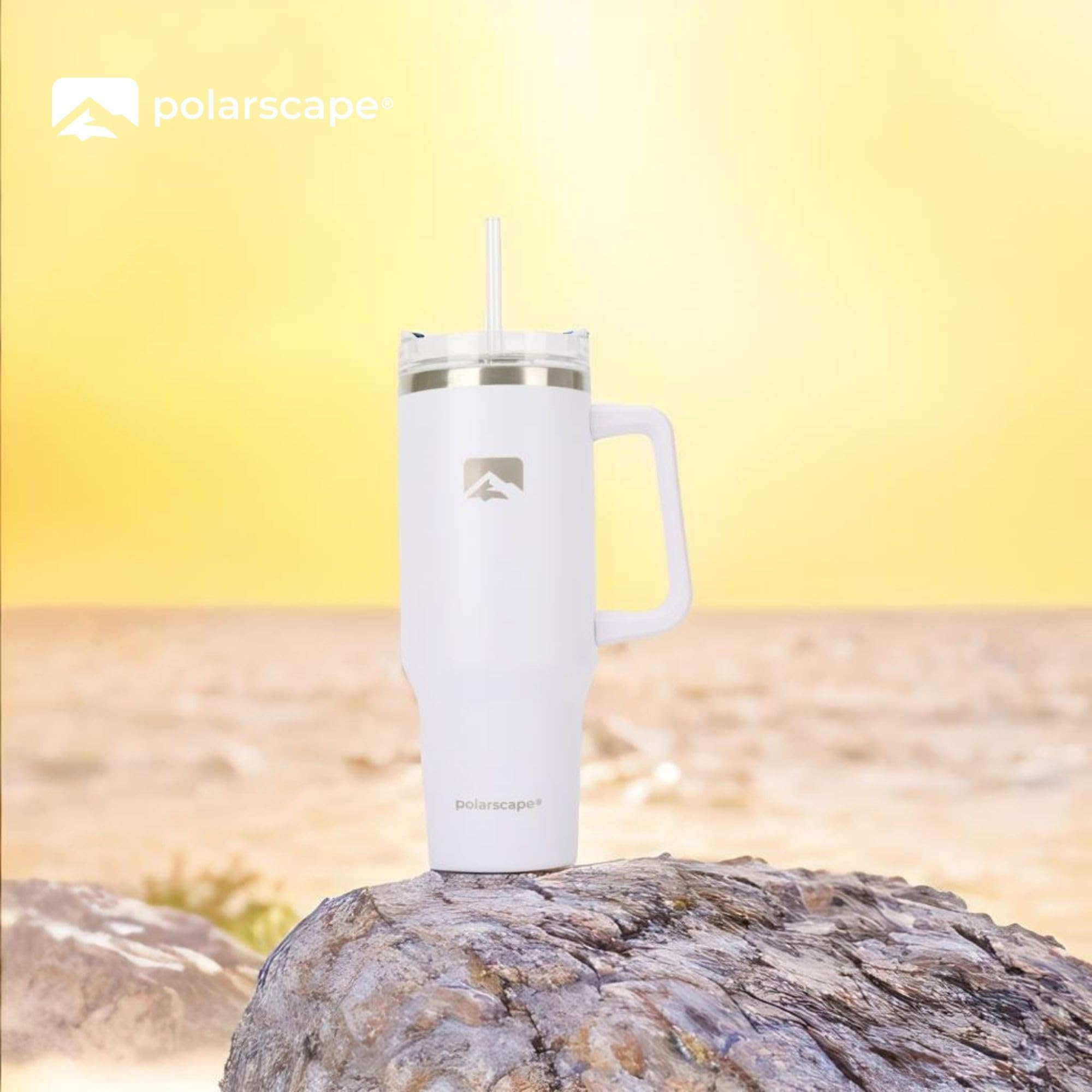 polarscape 40oz Tumbler with Straw and Lid, Insulated Travel Mug, BPA Free, Leak Proof, Dishwasher Safe, Stainless Steel - Image 4