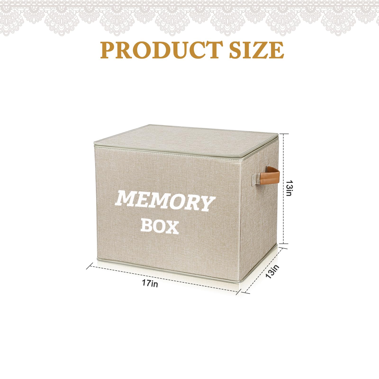 Memory Box Keepsake - Decorative Storage Bin -6 Memory Box Keepsake - Decorative Storage Bin -6