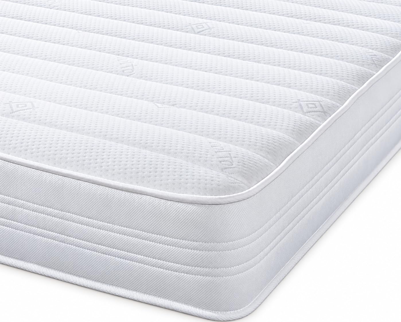 eXtreme comfort ltd White Sirocco Double Mattress | Foam Layer, Bonnel Spring, Soft Comfort Support, Vacuum Packed, White, 4ft6 x 6ft3 (135 x 190 x 18cm)