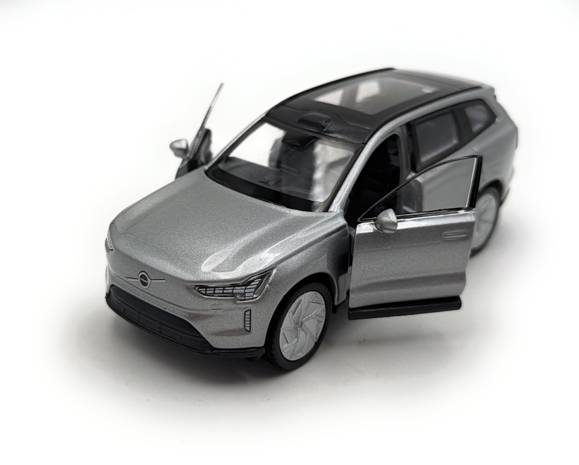 Toi-Toys Welly Model car Volvo EX90, miniature car, scale 1:39 / L 12cm, grey