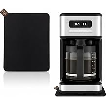 Sliding Mat for Mr. Coffee 14 Cup Programmable Coffee Maker, Dual-Sided Design, Anti-Slip Glide Mat with Hanging Strap, Easy to Clean, Sturdy Pad for Mr. Coffee Maker Accessory,Protects Countertop