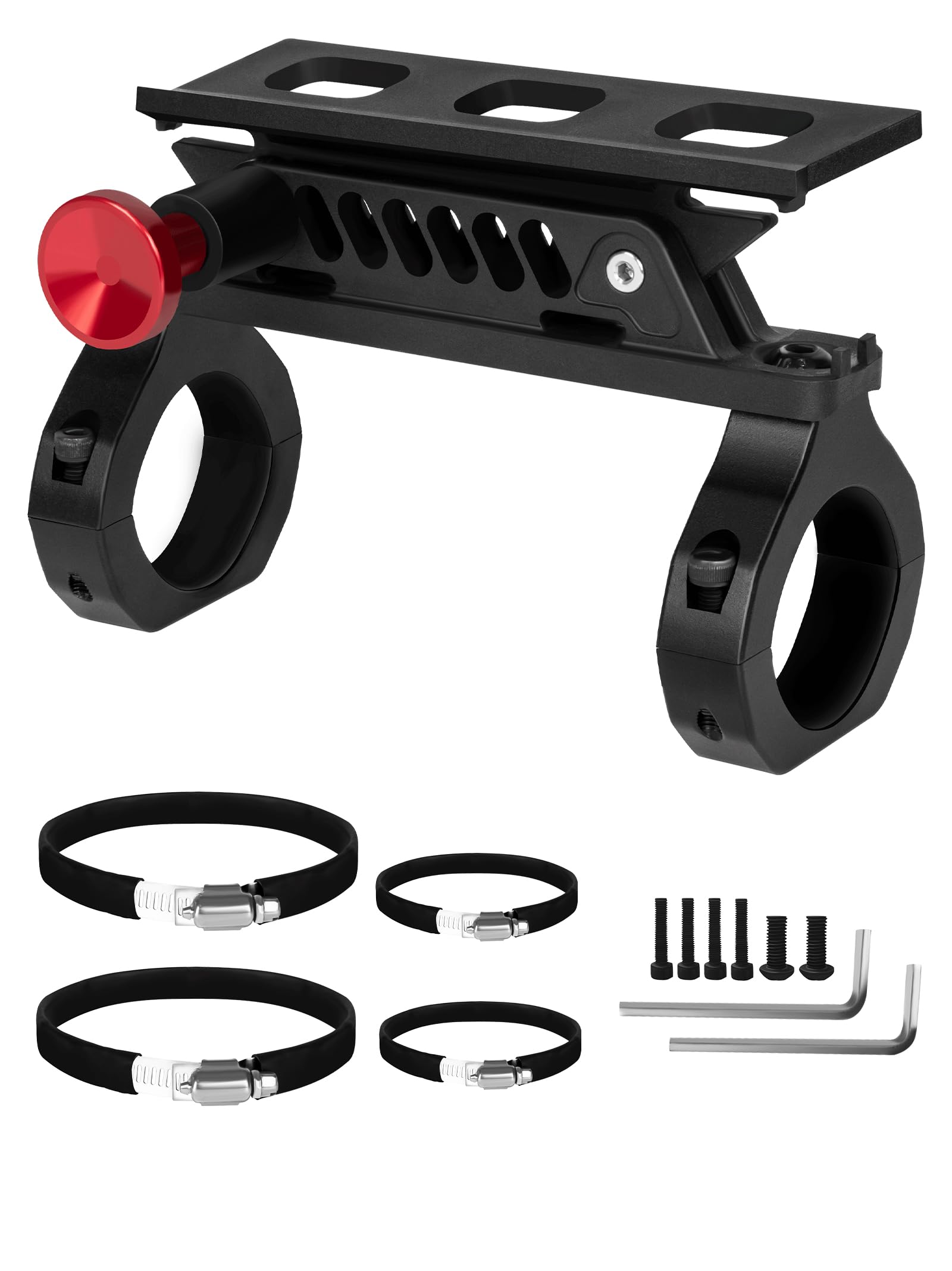 Quick Release UTV Fire Extinguisher Mount Kits, Adjustable Roll Bar Fire Extinguisher Holder Bracket Easy Install on 1.75"-2" Roll Cage, Compatible with Polaris RZR/Can Am X3/Jeep Wrangler