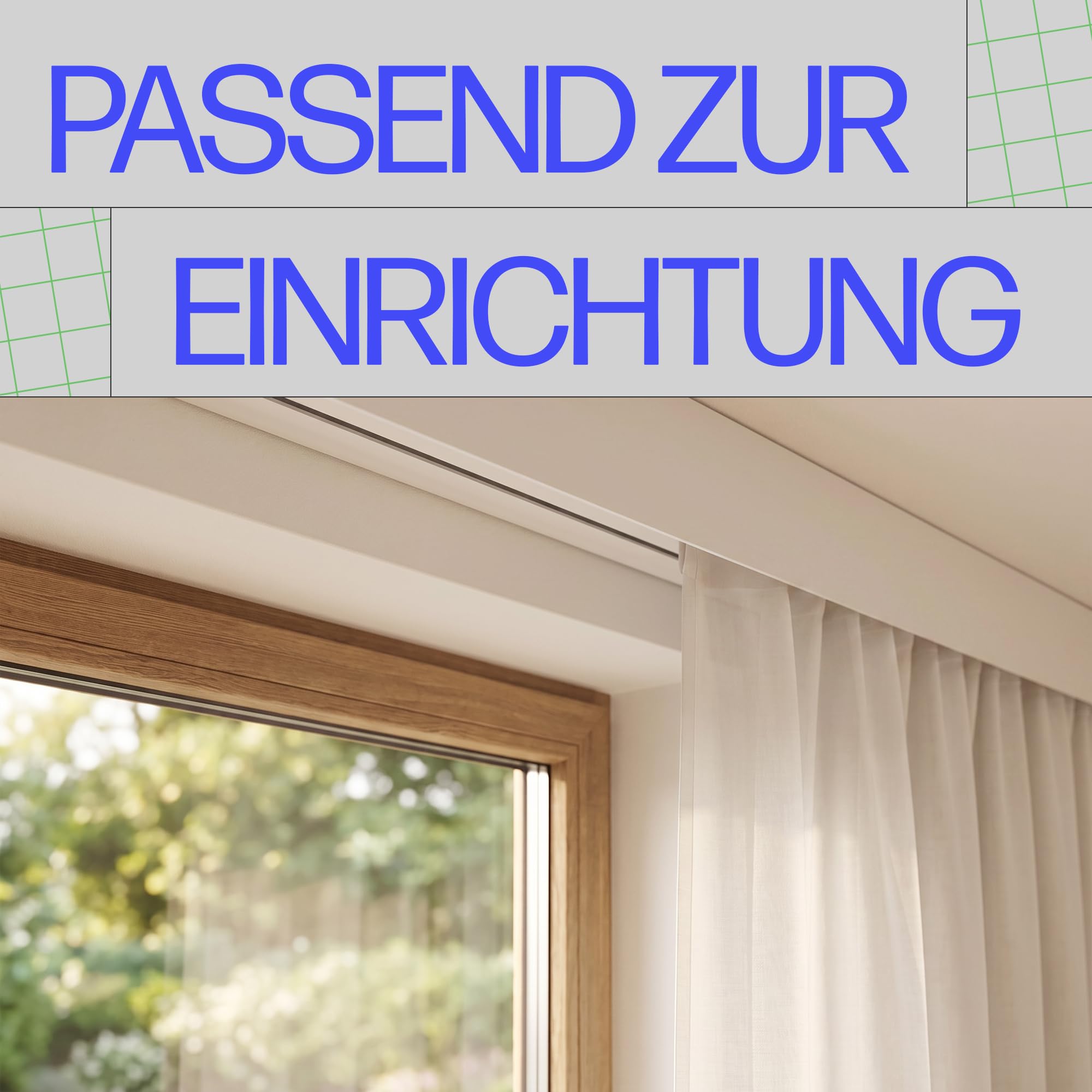 Bestlivings Blende für Gardinenschiene Weiß 10m Kunststoffblende | Robust & flexibel, 5cm hoch, kürzbar, einfach aufschieben und fixieren, passend für alle Bestlivings Innenlaufschienen