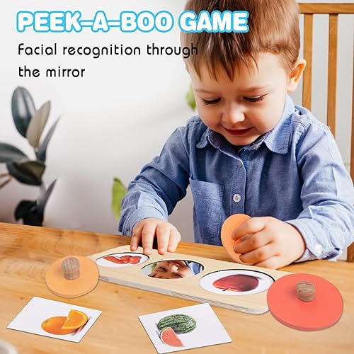Miniatura 4 de Rompecabezas para bebés de 12 a 18 meses, rompecabezas Montessori de madera con múltiples formas para niños de 1 a 3 años, rompecabezas de fotos