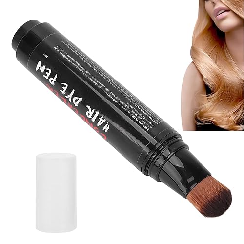 Bolígrafos de tinte temporal para el cabello, retoque de raíz, bigote y barba, color temporal para el cabello, tinte brillante lavable, tinte de