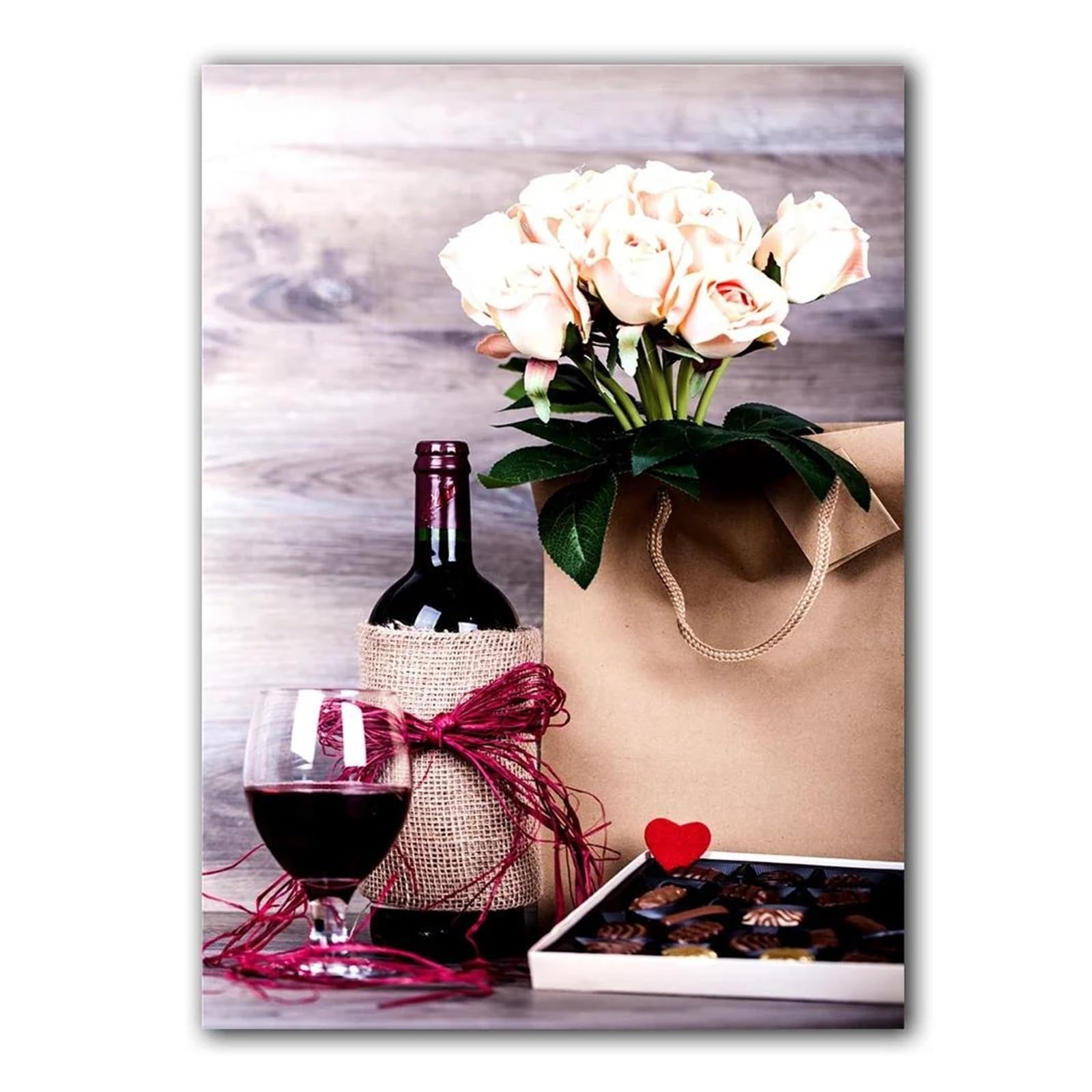 Decoración del hogar con cuadros modernos de bebidas y vino para comedor