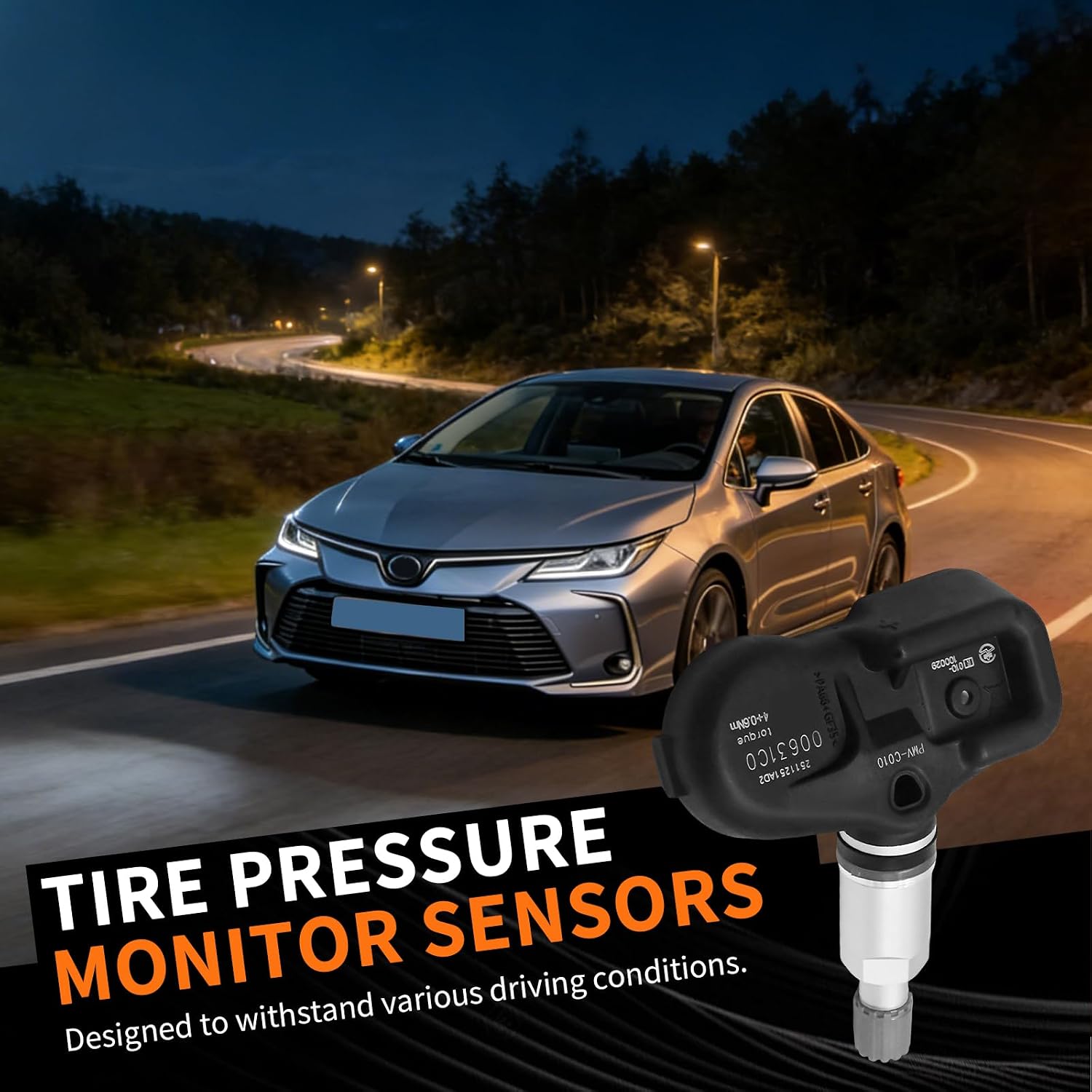 4260706020 315MHz TPMS Sensor Tire Pressure Monitor Sensors Replacement for Toyota Corolla Camry Avalon Prius RAV4 Sienta Highlander, 4260730060 42607-06020 42607-30060