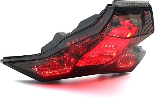 MFC PRO Luz Trasera LED Integrada Señal de Freno y Giro para KAWASAKI 2019-2023 ZX-6R(636)2014-2024 Z1000 ZX-10R ZX-10RR (Lente Oscura)