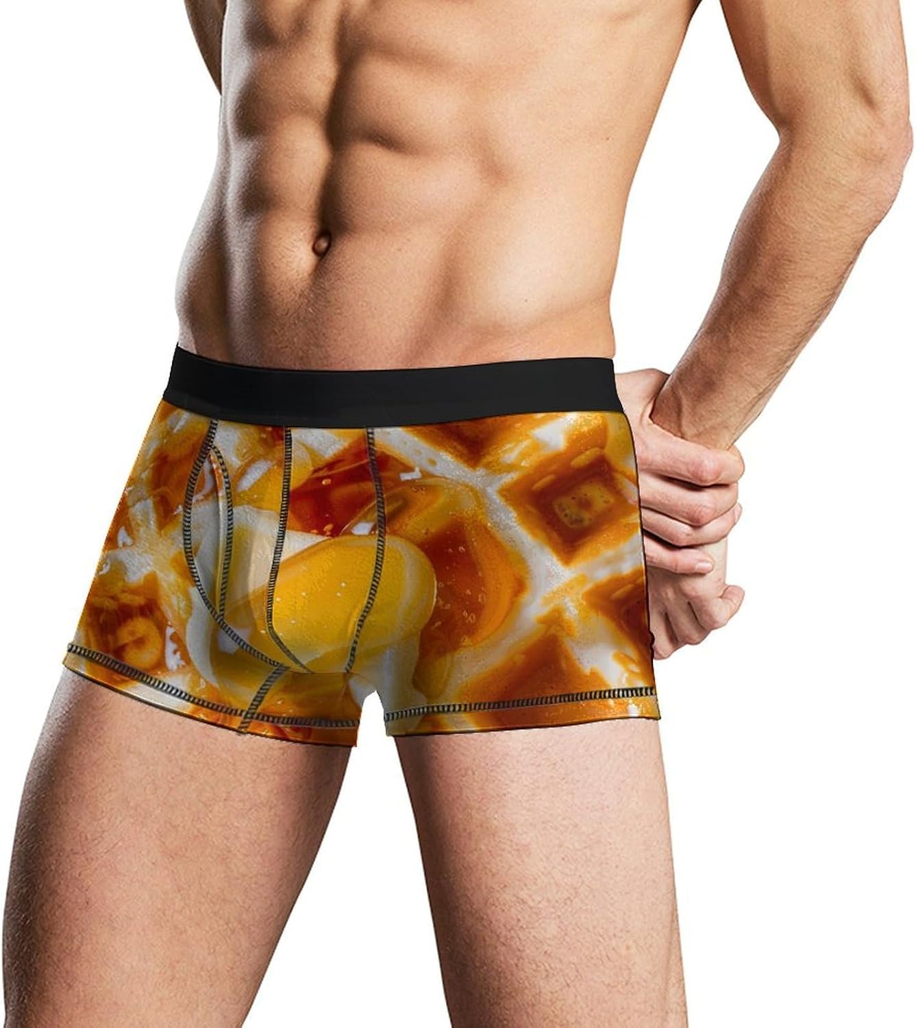 Food Novelty Men's Trunks Soft Breathable Underwear Patterned Stretch Briefs
