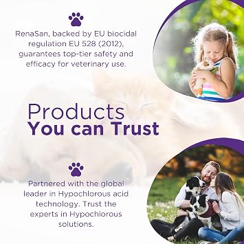 RenaSan Antiseptic Eye Drops (100 ml) – Eye Disinfection, Alcohol-Free, Non-Irritating and Natural Eye Cleaning Solution for Dogs, Cats, Reptiles, Poultry, Avian & Livestock