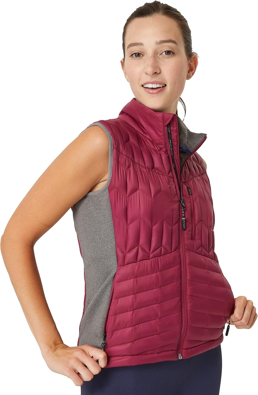 PYVOT Women’s Spark Weighted Quilted Vest, Weighted Blanket Inspired Clothing for Sensory Issues