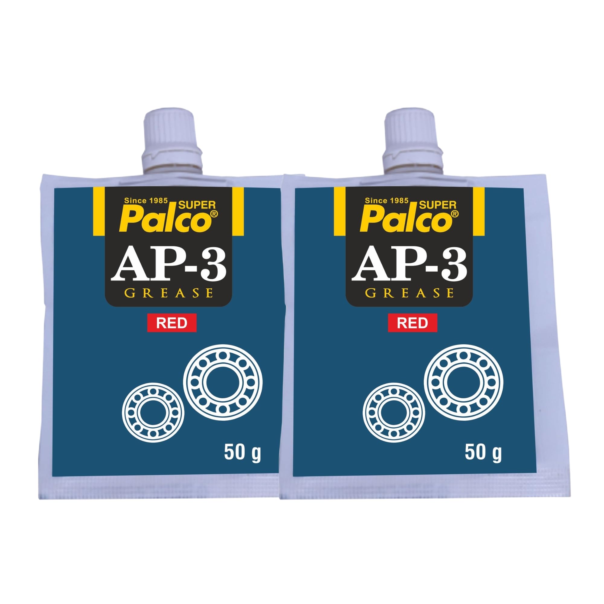 PALCO AP-3 RED GREASE Pouch 50g (Pack of 2) Multipurpose Water Resistant & Chassis Bearing Lithium Base Anti Corrosion Grease for Car Cycle Machinery Bike Chain Lube NLGI-3 Long Lasting Lubricant-image-11
