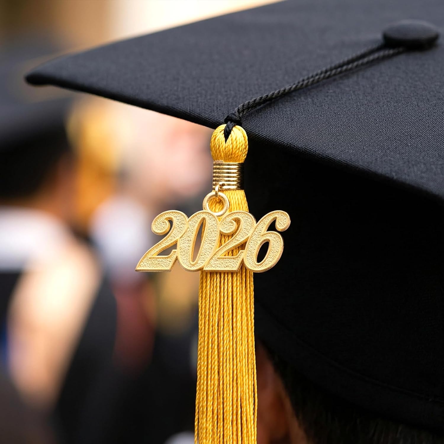 16 PCS Gold 2026 Tassel Charm Metal 2026 Graduation Tassel Charm for Graduation Tassels Bracelet Necklace Earrings Keychain Zipper Pulls Cellphone Craft Jewelry Making Party Decoration DIY Crafts image 3