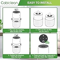 Vista 6 de Filtro de Repuesto Core Mini Compatible con Purificador de Aire LEVOIT Core Mini, Core Mini-P, Reemplaza la Parte #Core Mini-RF, 2 Filtros y 10