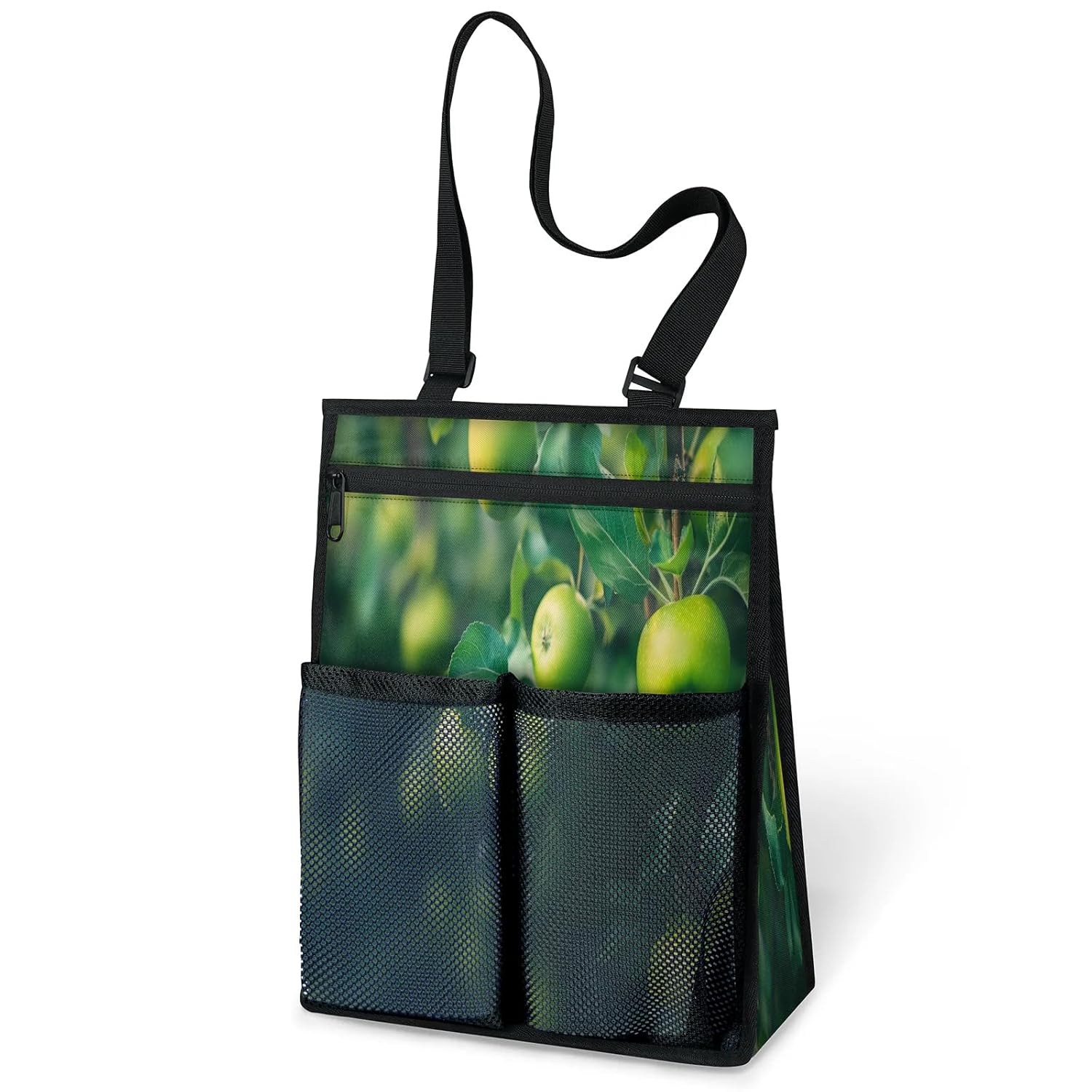 Ourtheme Apples Tree Portable Shower Bag for Travel Gym Camp Beach Tote Shower Caddy Bags Hanging Toiletry Organizer