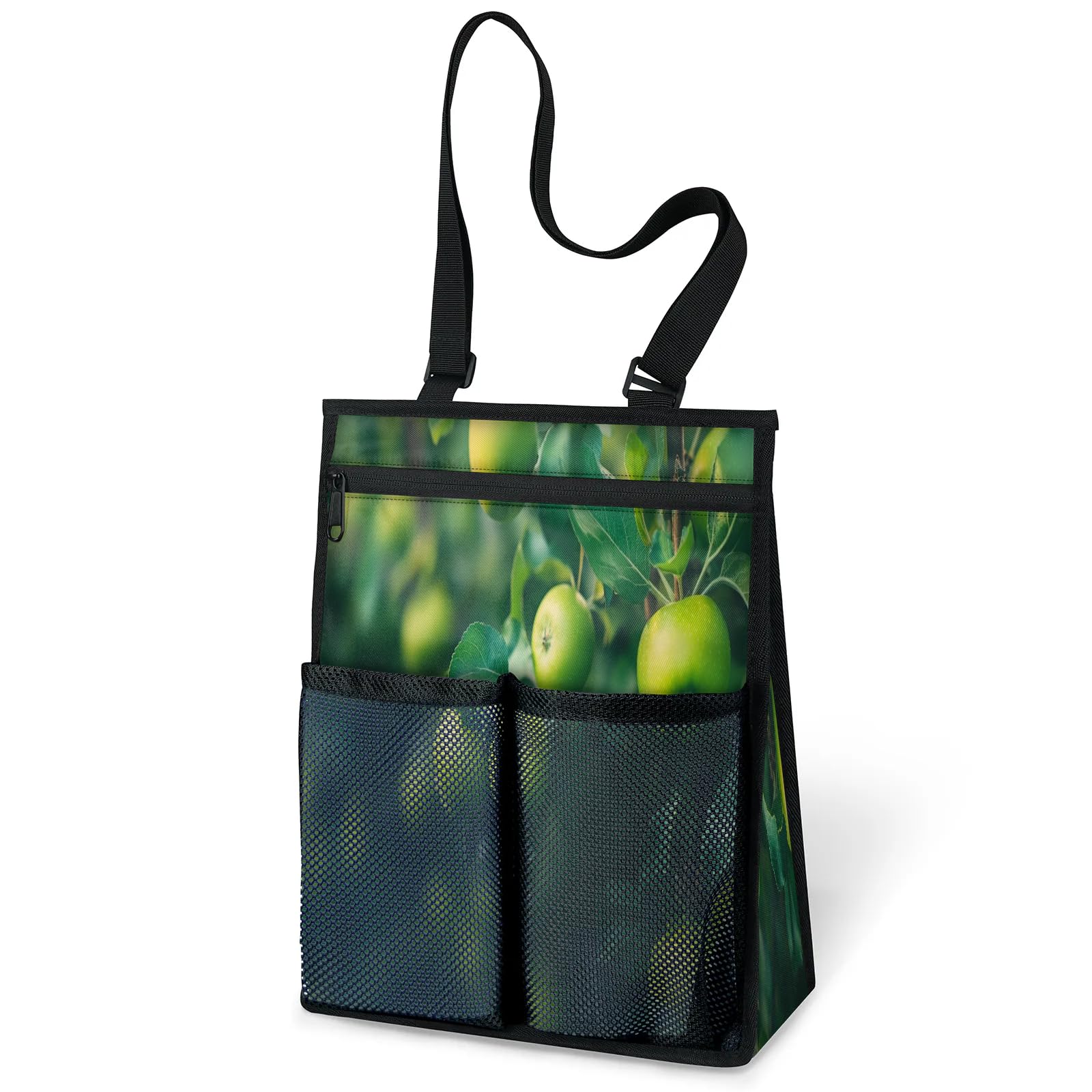Ourtheme Apples Tree Portable Shower Bag for Travel Gym Camp Beach Tote Shower Caddy Bags Hanging Toiletry Organizer