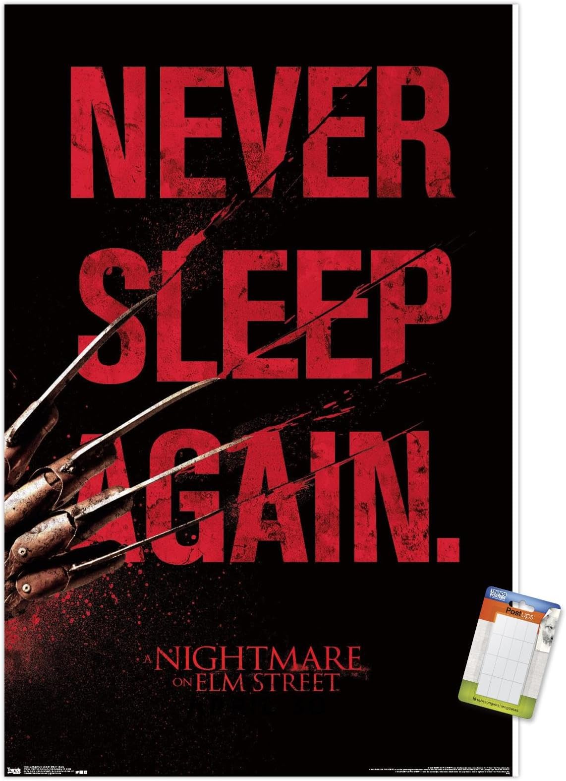 A Nightmare on Elm Street - Sleep Wall Poster, 22.375" x 34", Premium Poster & Mount Bundle