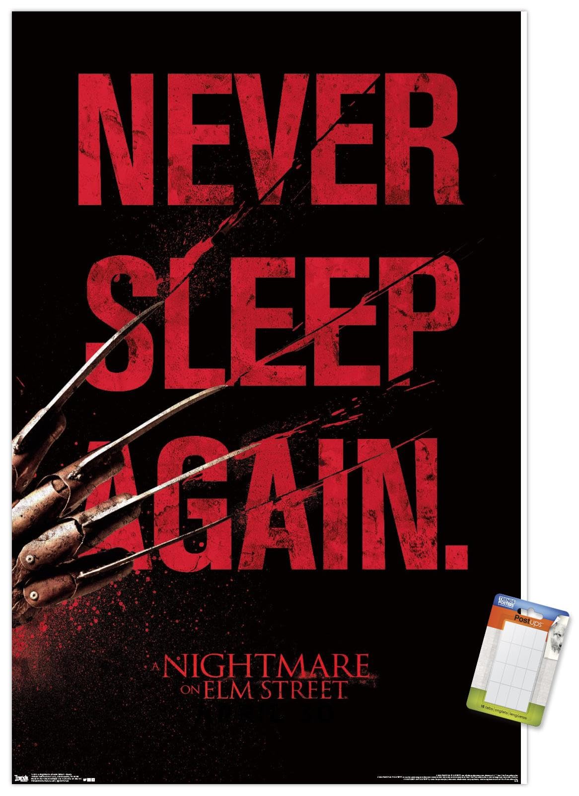 Trends International A Nightmare on Elm Street - Sleep Wall Poster, 22.375" x 34", Premium Poster & Mount Bundle