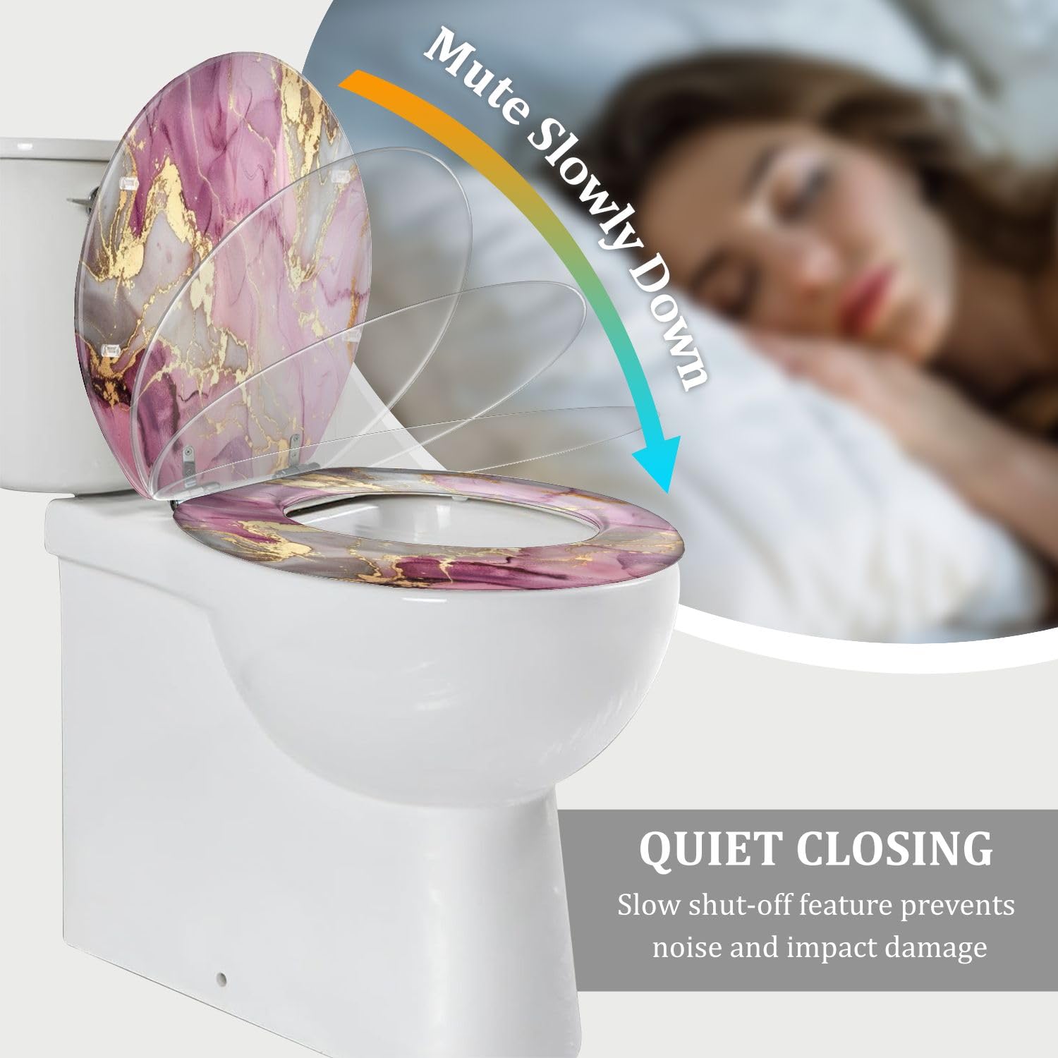 Langer WC-Sitz für Badezimmer