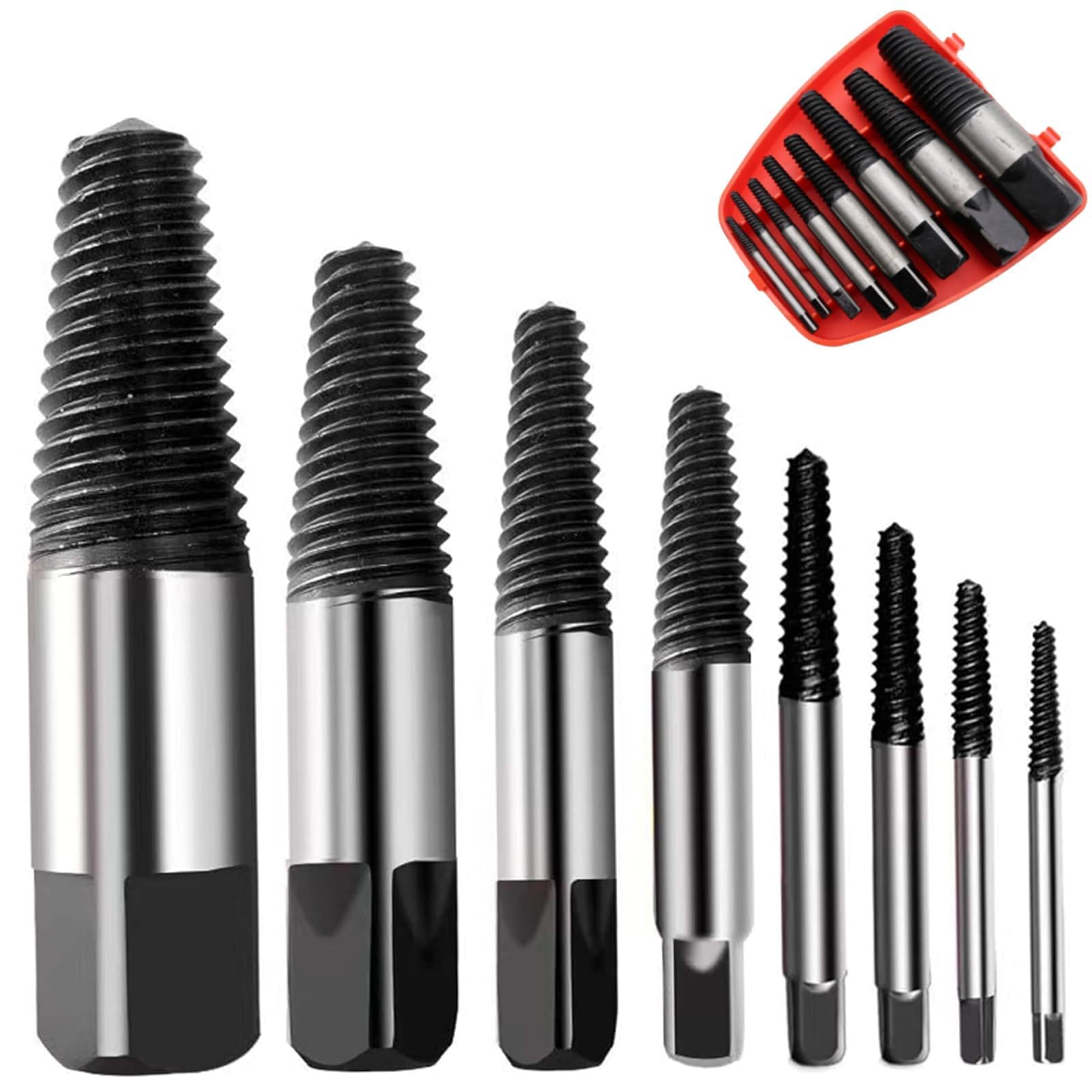 8 Stück Schraubenausdreher Set Profi, Screw Extractor Kit, I