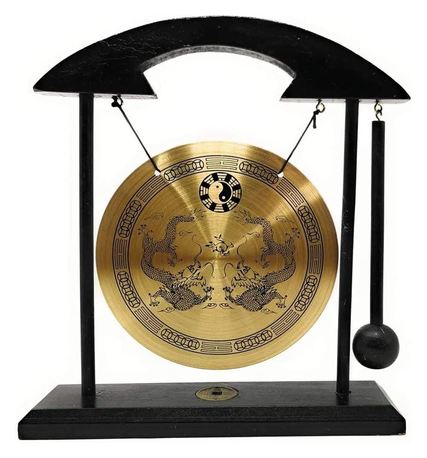 Idée cadeau originale : petit gong de table zen laiton avec maillet