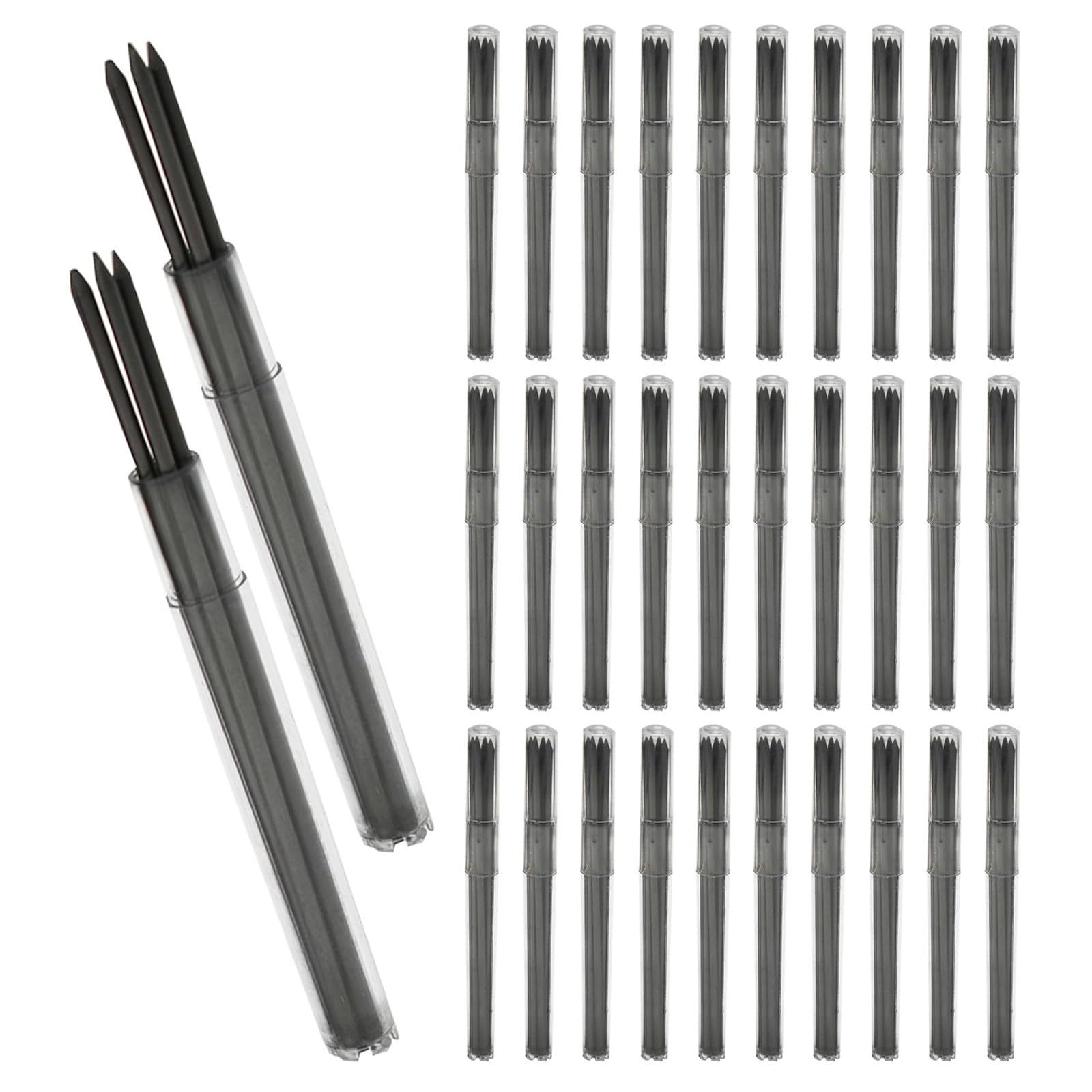 SUPVOX 800 Unidades Núcleos para Lápiz Mecánico Negro 2.0mm Hb, 100 Cajas, Plástico Resistente, Minimizan Roturas, Ideales para Dibujo y Trazado Detallado