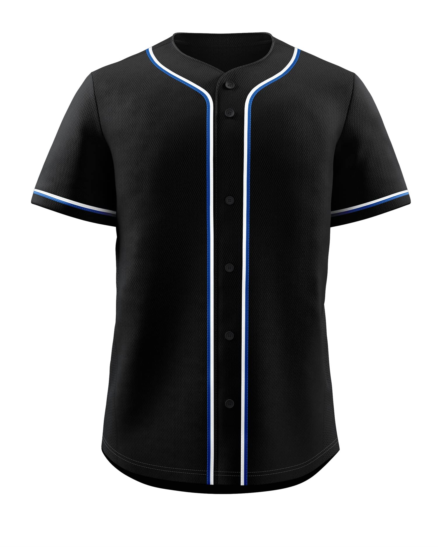 KXK Blank Baseball Jersey for Men Casual Button Down Shirts Short Sleeve Active Team Sports Uniform