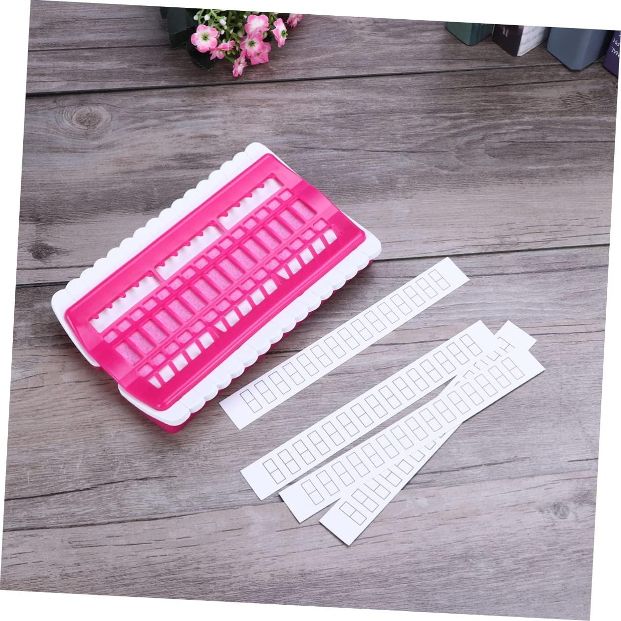 Floss Organizer for Cross Position Embroidery Thread Holder Craft Tool Rose Red Storage for Projects for Beginners and