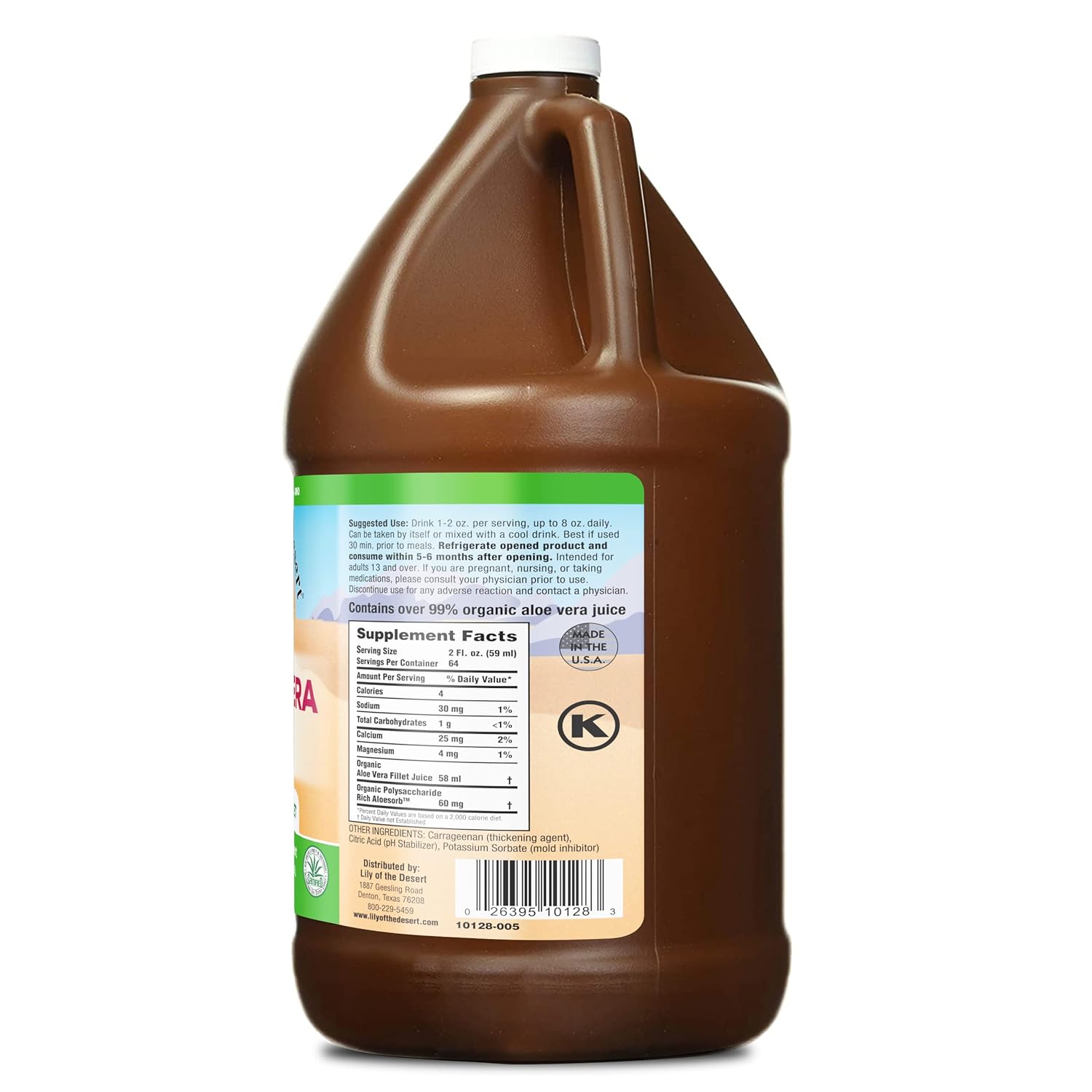 Lily Of The Desert Aloe Vera Gel (Inner Fillet, 128oz) : Health & Household
