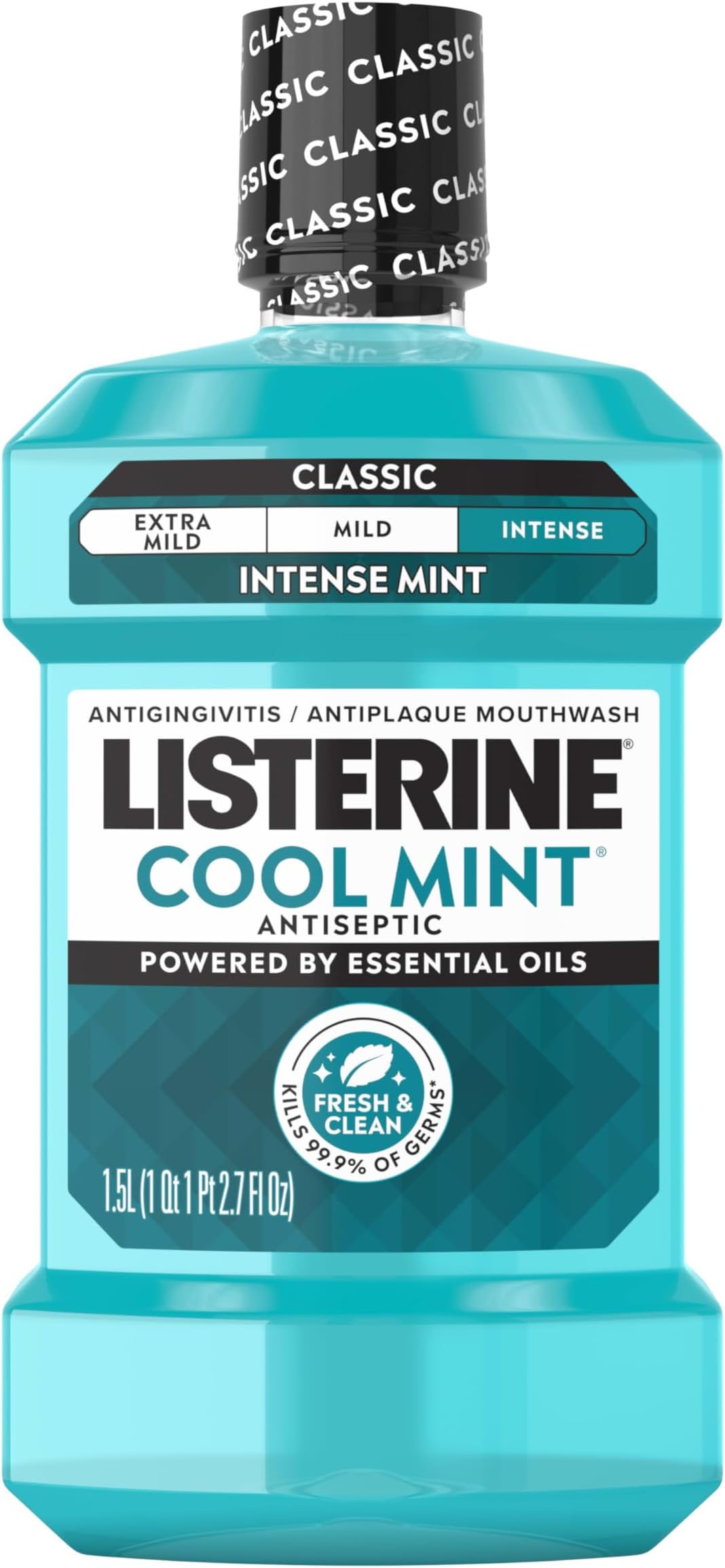 Antiseptic Mouthwash, Cool Mint, 1.5 L