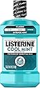 Listerine Cool Mint Antiseptic Mouthwash, Daily Oral Rinse Kills 99%!o(MISSING)f Germs that Cause Bad Breath, Plaque and Gingivitis for a Fresher, Cleaner Mouth, Cool Mint Flavor, 1.5 L