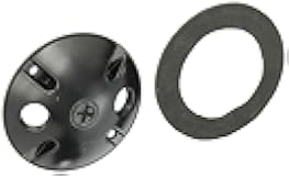 RAB Lighting C103B Die Cast Aluminum Weatherproof Round Cover with 3 Holes, 4-1/2