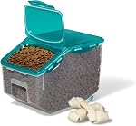 Starfrit LocknLock Plastic Pantry Container with Wheels - 406oz/12L - Airtight - 4-Sided Locking Flip-Top Lid