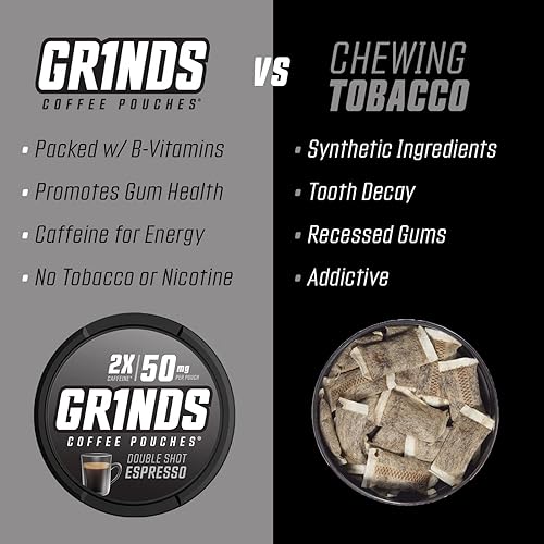 Miniatura 4 de Grinds Bolsas de café  6 latas de espresso de doble chupito  18 bolsas por lata  2 x cafeína, 1 bolsa equivalente. 12 taza de café