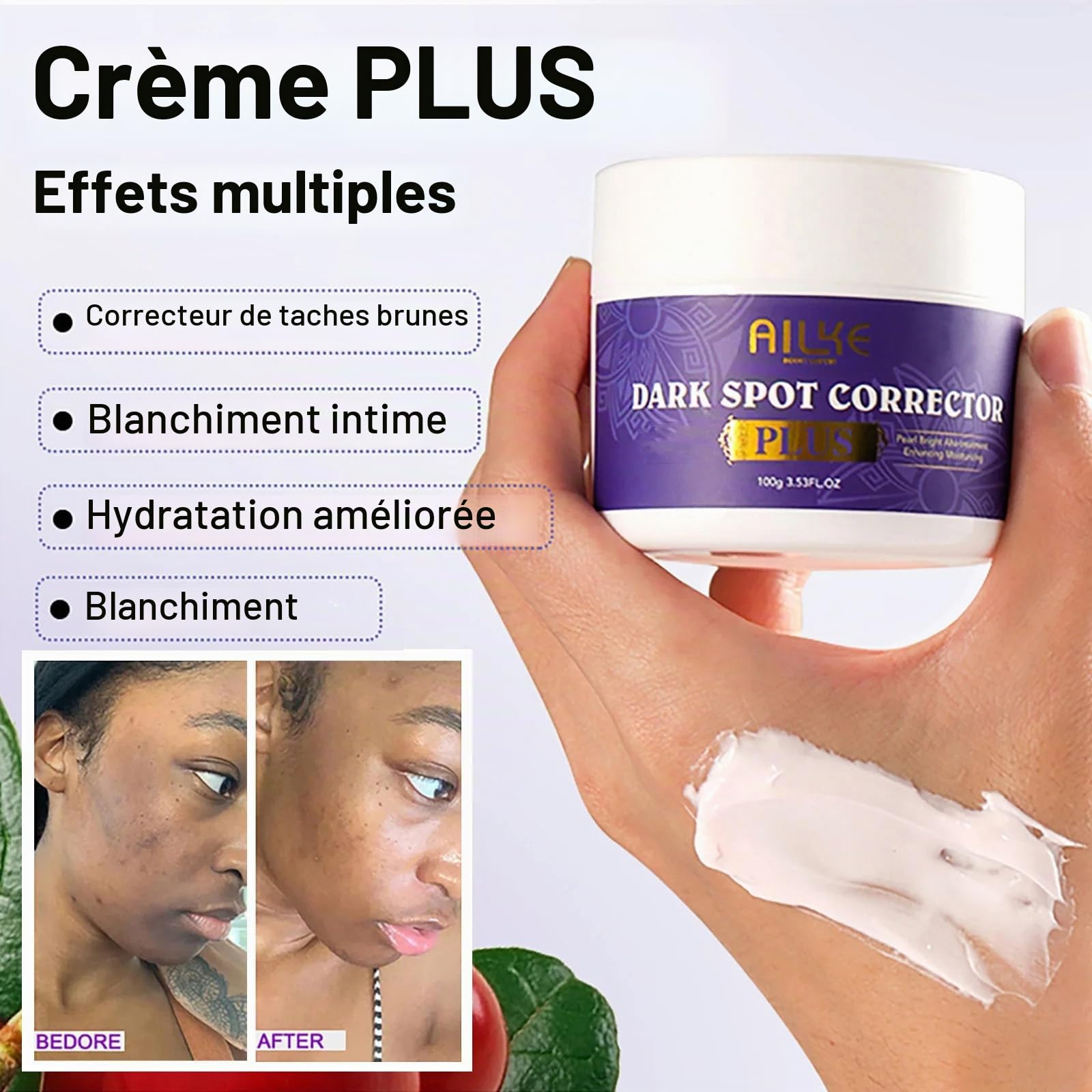 est ce que le glutathion eclaircit la peau Alek AILKE Crème Visage Double Glutathion, Éclaircir, Nettoyer Peau, Corriger Les Taches Sombres, Hydratant, Unifier Teint De La : Diet Stage_Weight Loss Size:16oz Glass Bottle cjc-1295 ipamorelin bpc-157 tb-500