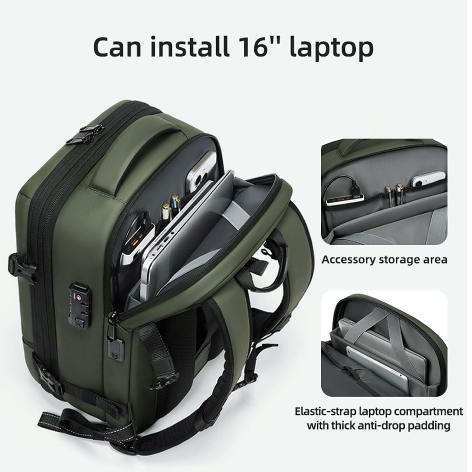 Sac À Dos À Compression Sous Vide Extensible 48L Grande Capacité Sac À Dos | Sac De Camping Pour Portage d'Affaires Randonnée Nuitée