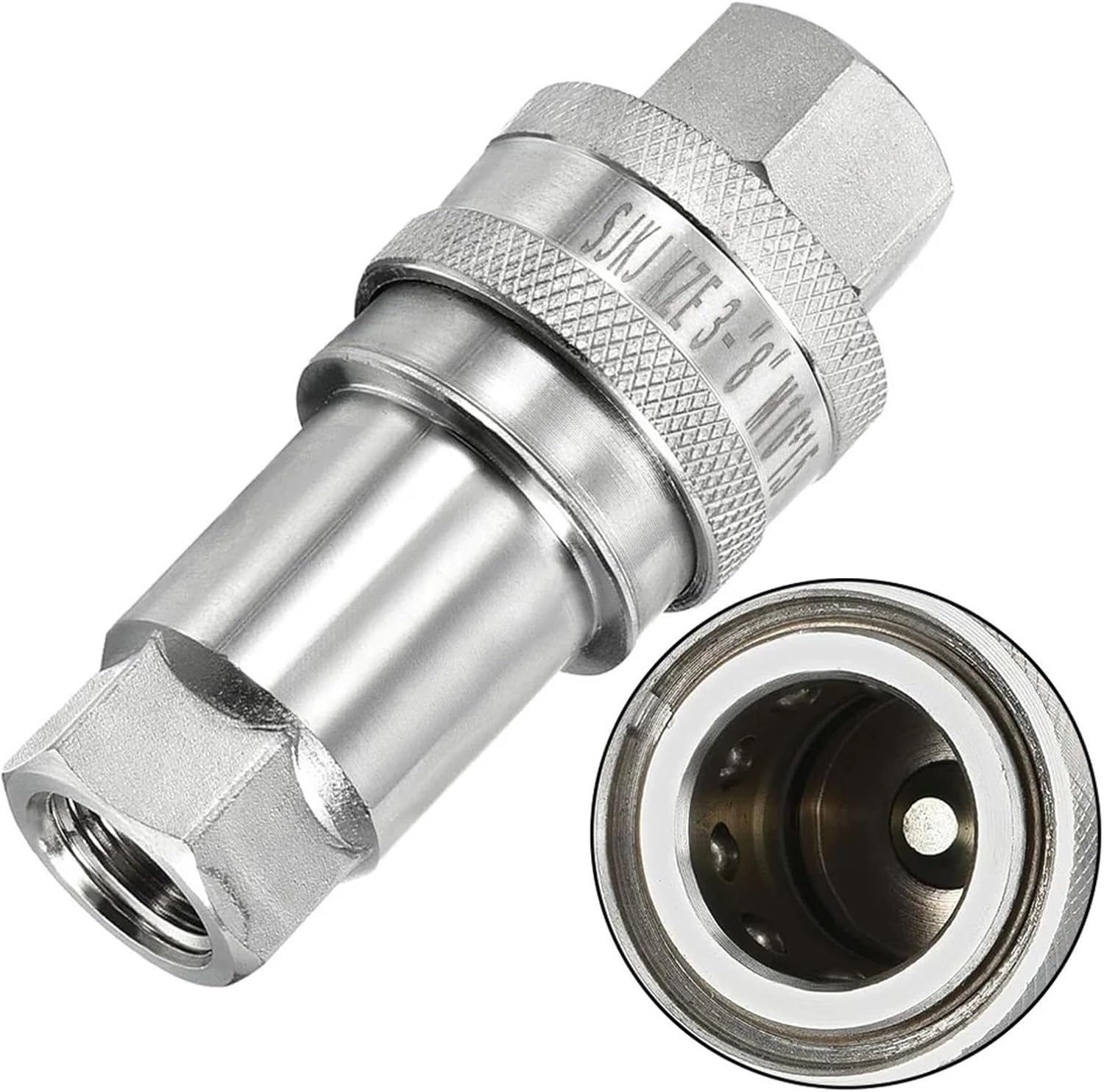 Steel Ball Locking Hydraulic Quick Connector Easy Use Hydraulic Fitting Accessory Accessory Carbon Steel Material