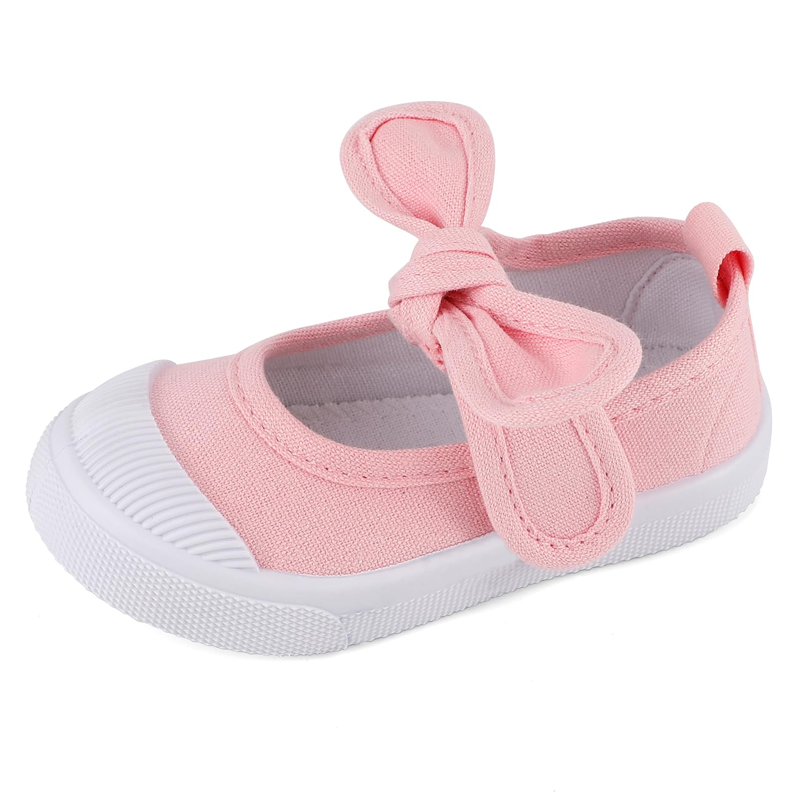 LACOFIA Zapatillas de Lona Bowknot de niña Zapatos de Escuela de Mary Jane