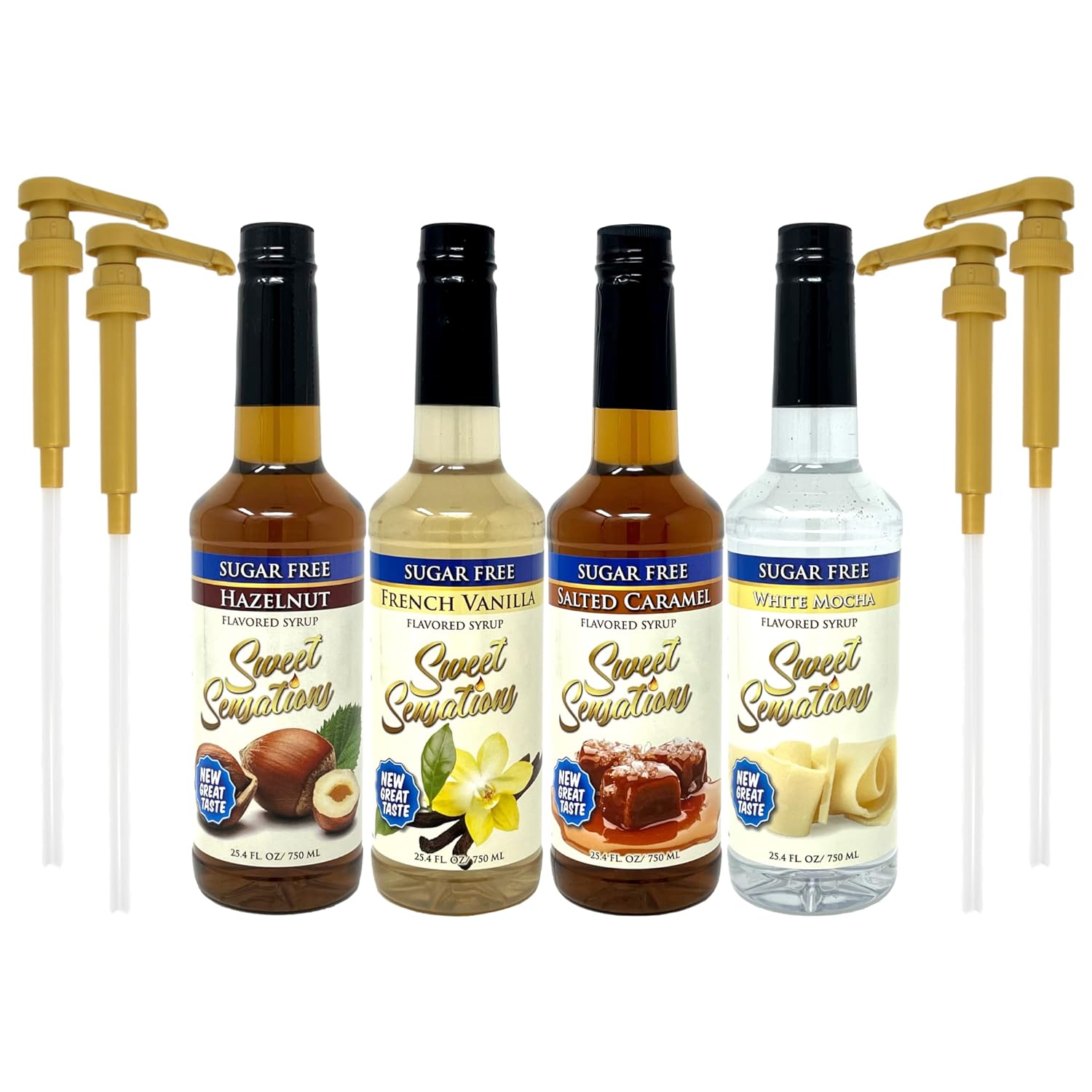 Sweet Sensations Sugar Free Coffee Flavoring Syrup Variety