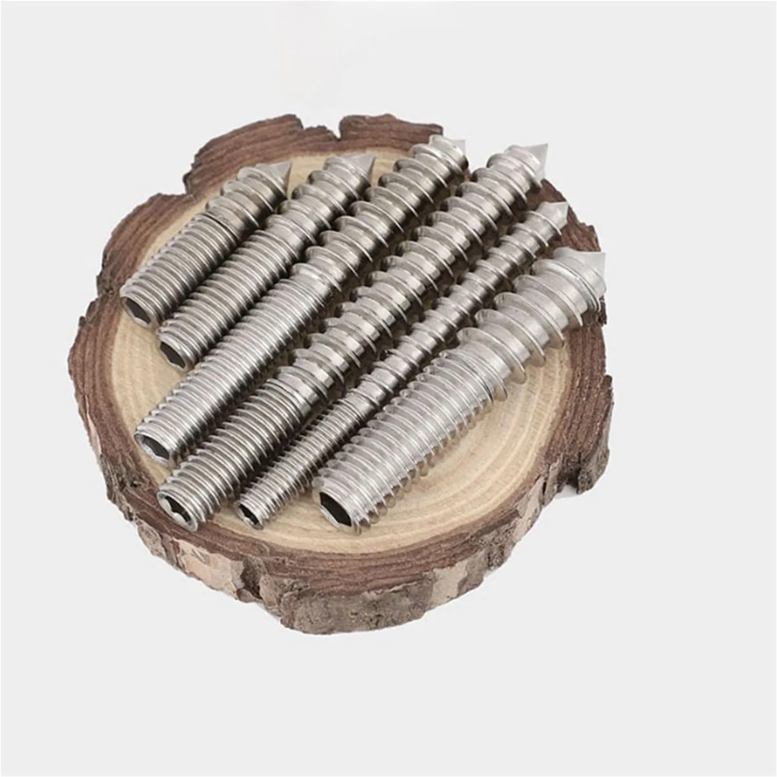 Śruby wieszakowe, Wkręty samogwintujące z podwójną łbem i szpiczastym ogonem Stal nierdzewna M4 M5 M6 30-80 mm 220 szt(20pcs M6X50)