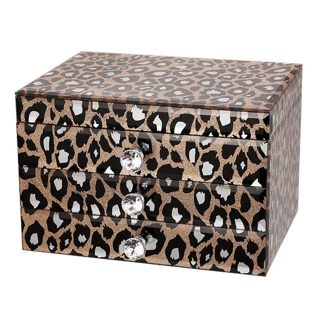 Gift for Women Jewelry Boxes Jewellery Boxes 3 Layers with Inside Mirror Jewellery Organizer for Earrings Rings Necklaces